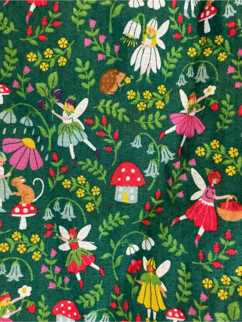 Mini Boden Floral Dress size 7-8Y Smocked Cottagecore Whimsical Fairy Cotton